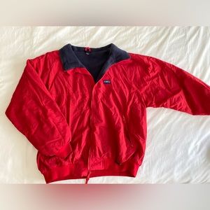 White Sierra Vintage Red Fleece Jacket, size XL